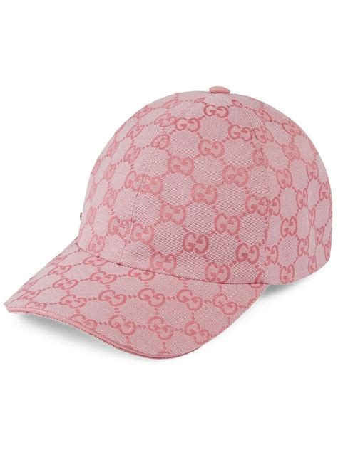 Gucci canvas baseball cap pink